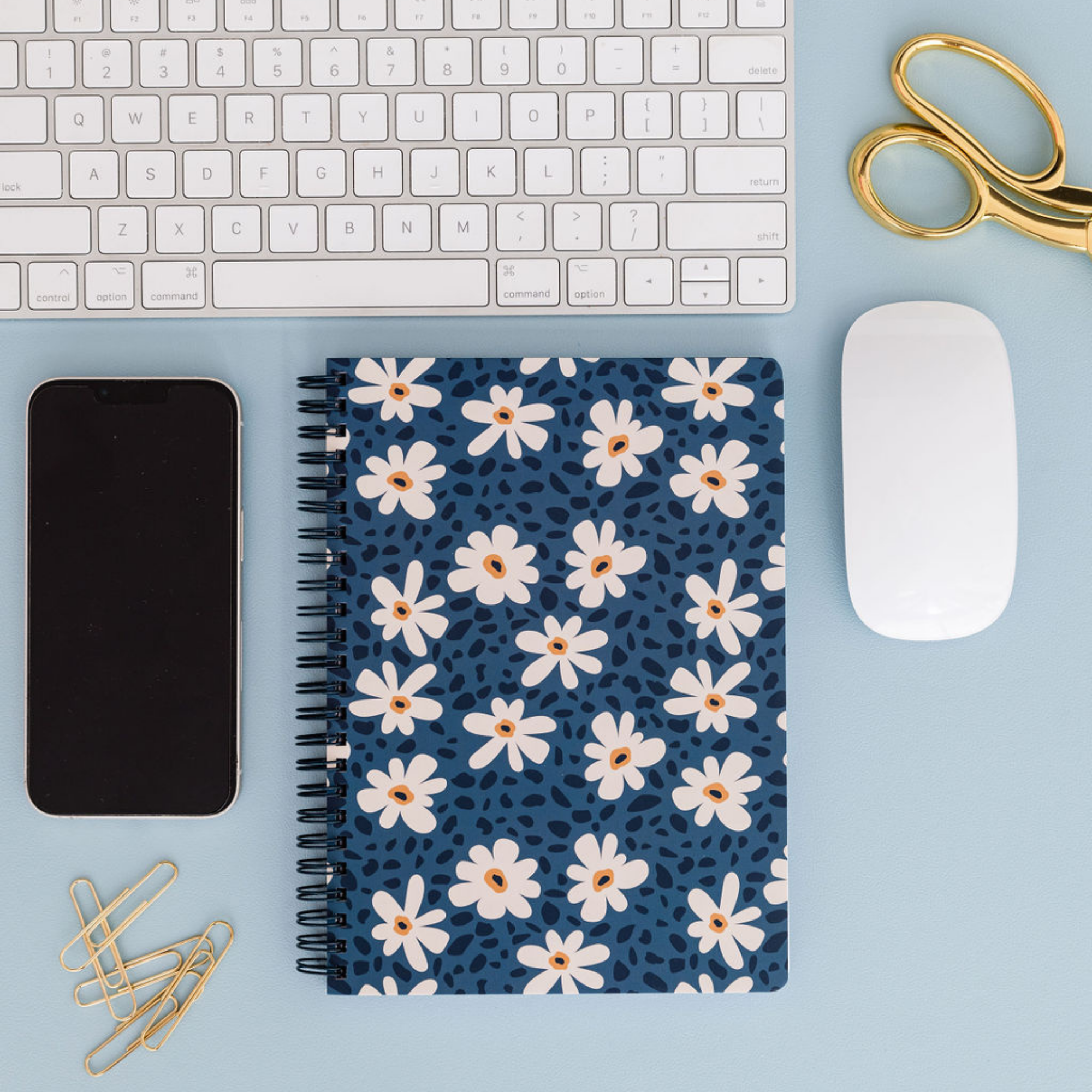 Mini Notebook, Leopard Daisy