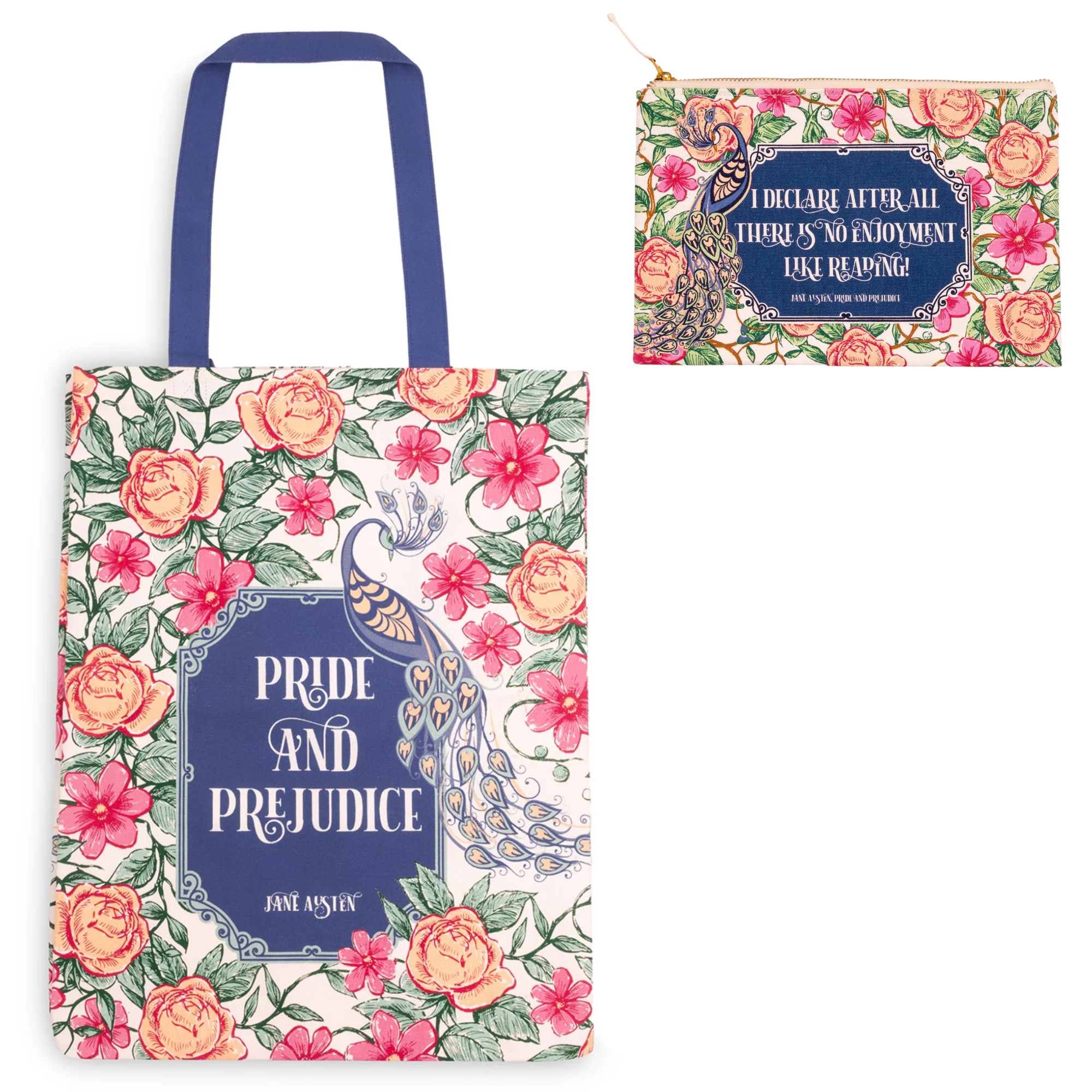 Pride and Prejudice Canvas Tote and Pouch Set