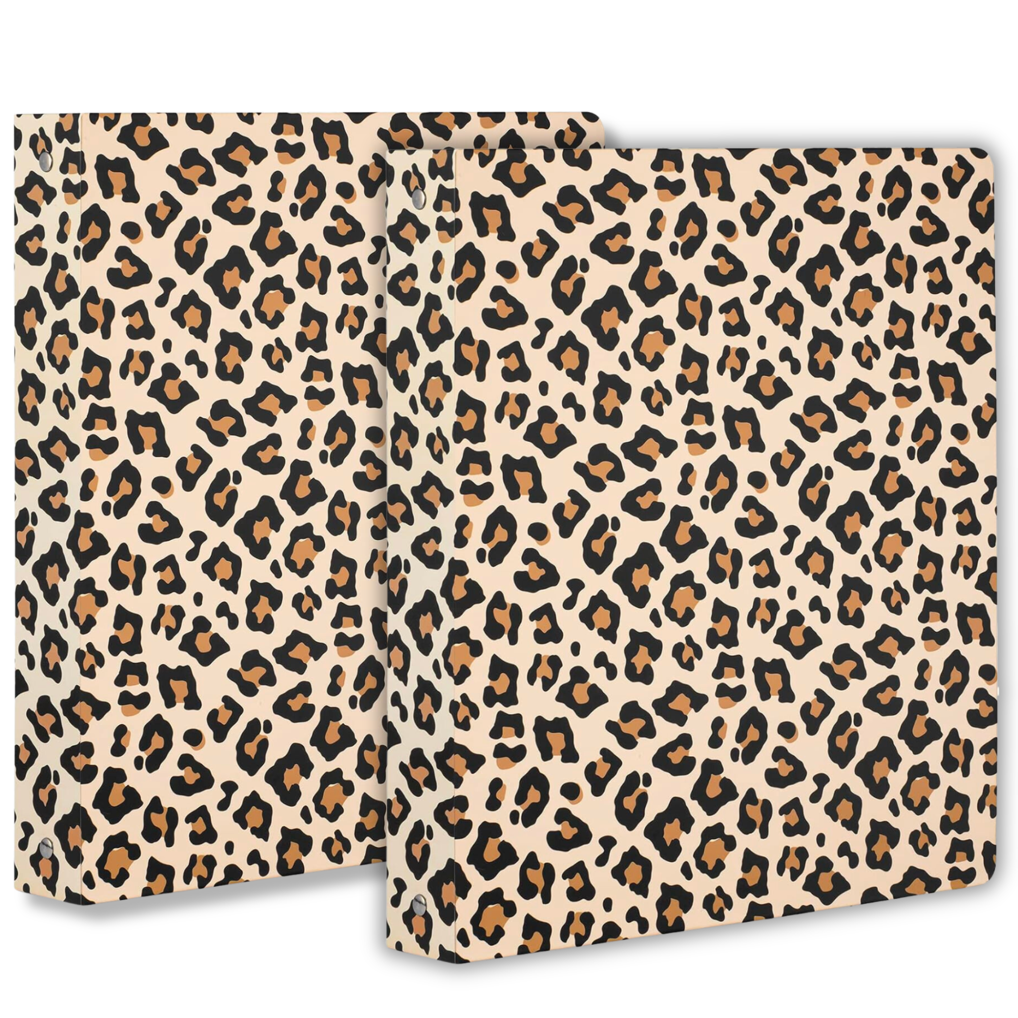 Three Ring Binder, Leopard, 2 Pack