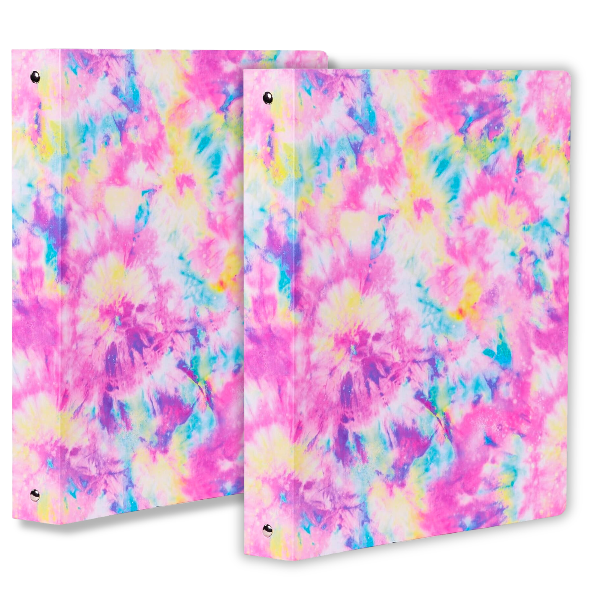 Three Ring Binder, Tie Dye, 2 Pack