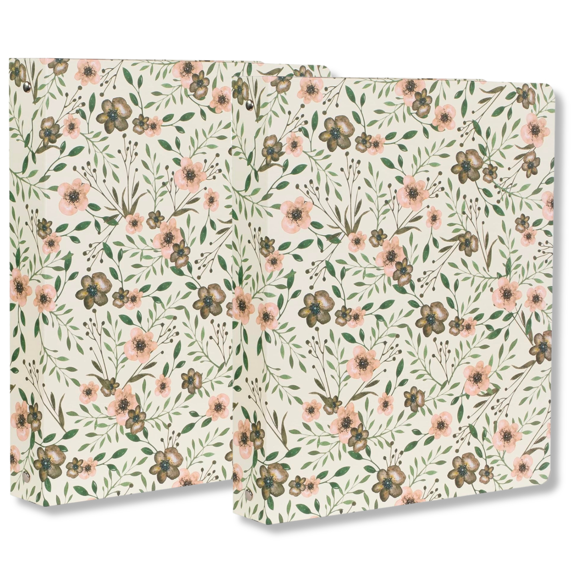 Three Ring Binder, Woodland Floral, 2 Pack