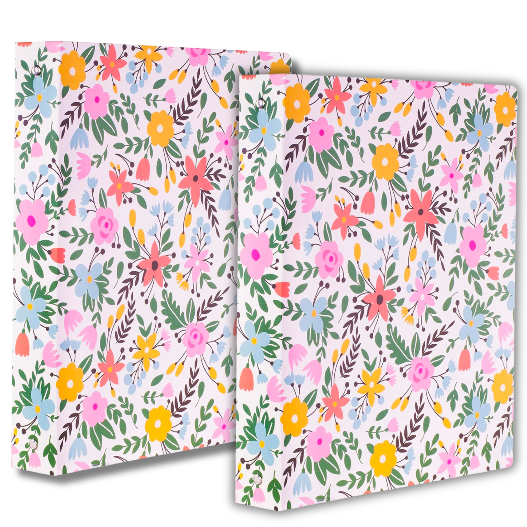 Three Ring Binder, Wild Blooms, 2 Pack