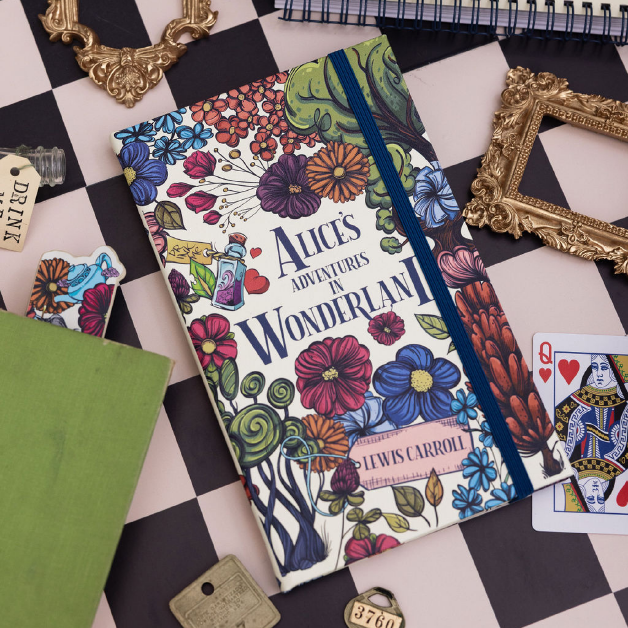 Vegan Leather Journal, Alice's Adventures in Wonderland