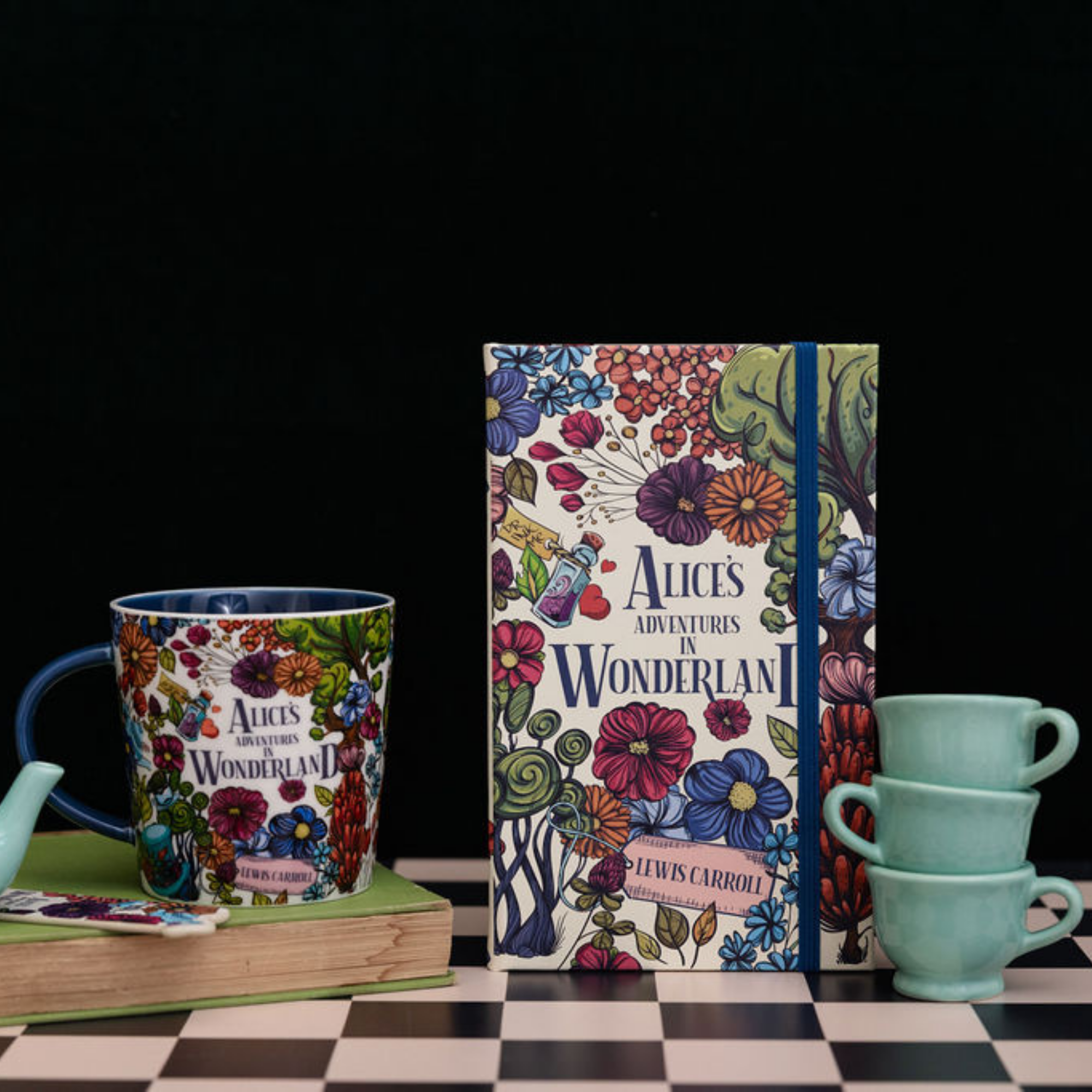 Vegan Leather Journal, Alice's Adventures in Wonderland