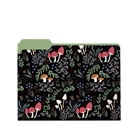 File Folder Set of 9, Mushroom
