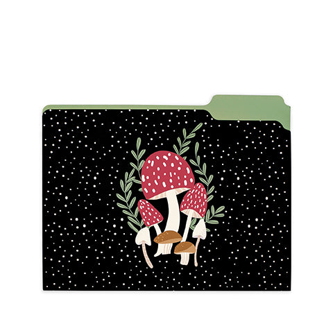 File Folder Set of 9, Mushroom
