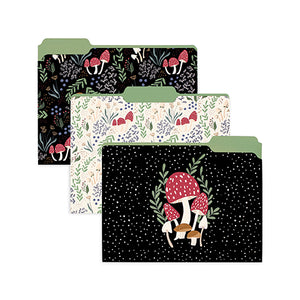 File Folder Set of 9, Mushroom