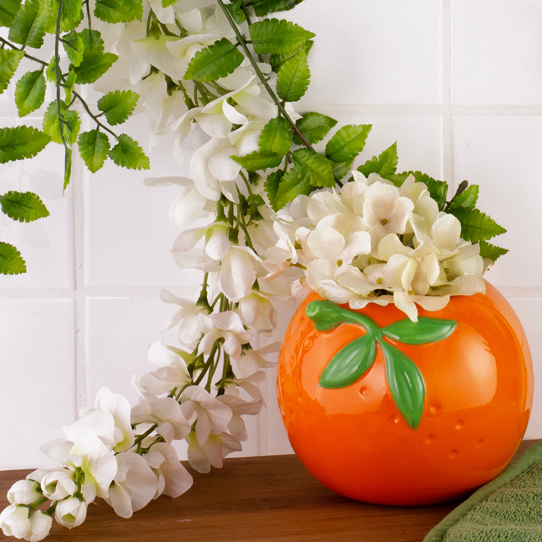 Ceramic Vase, Orange