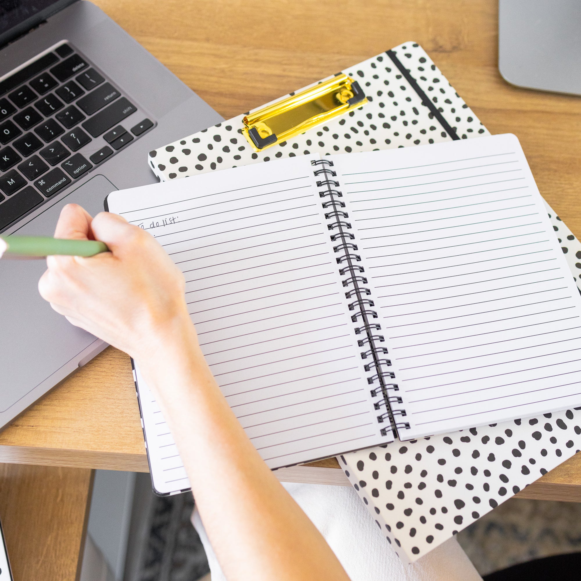 Mini Notebook, Black Dots