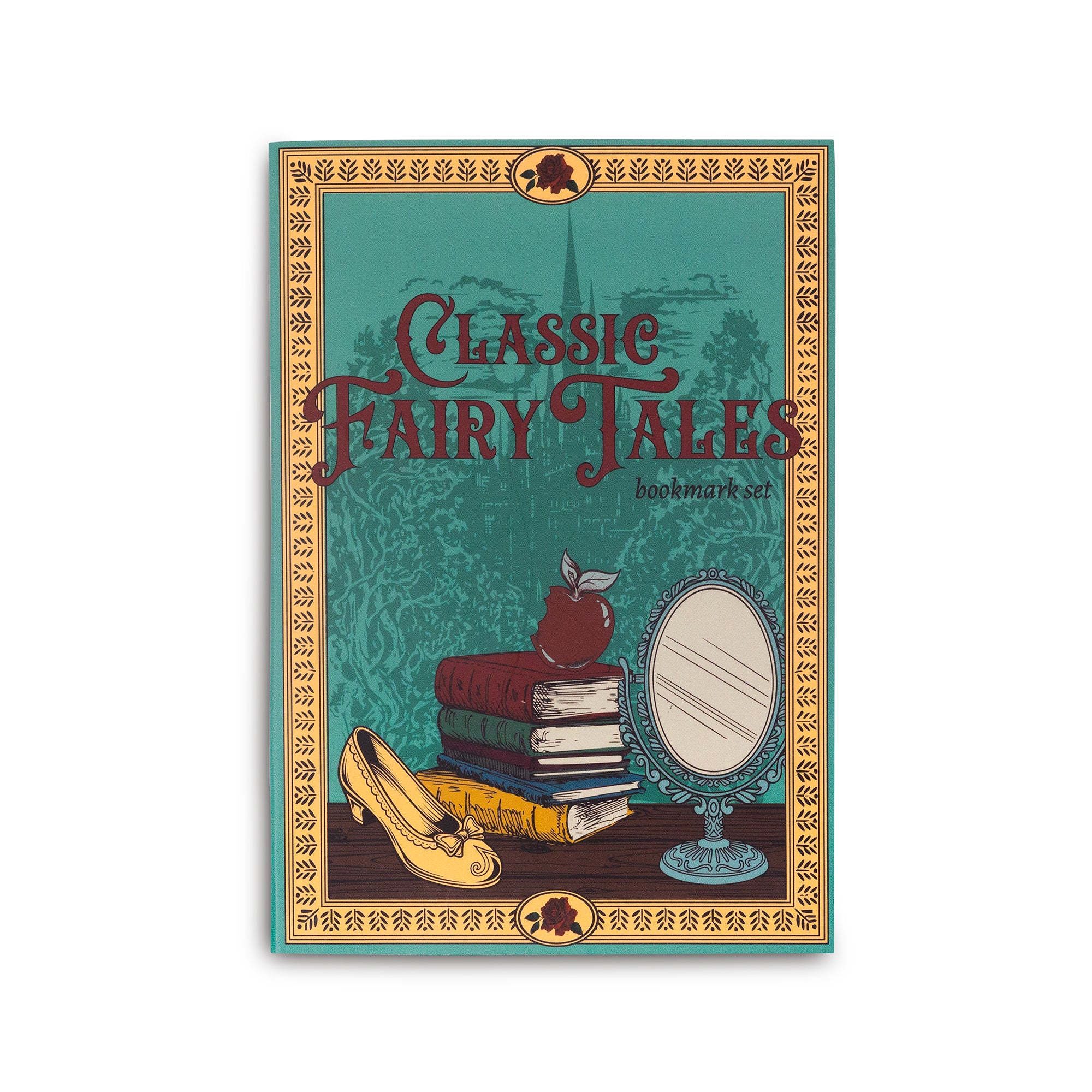 Book cover of 'Classic Fairy Tales' with vintage design elements on a white background
