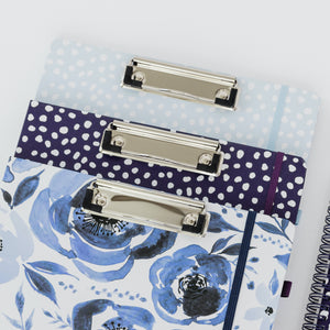 Clipboard Folio, Light Blue Dots