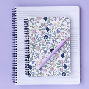 Mini Notebook, Purple Vine Ditsy
