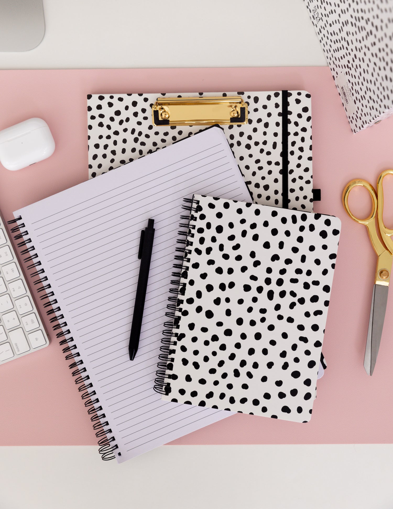 Large Notebook, Black Dots