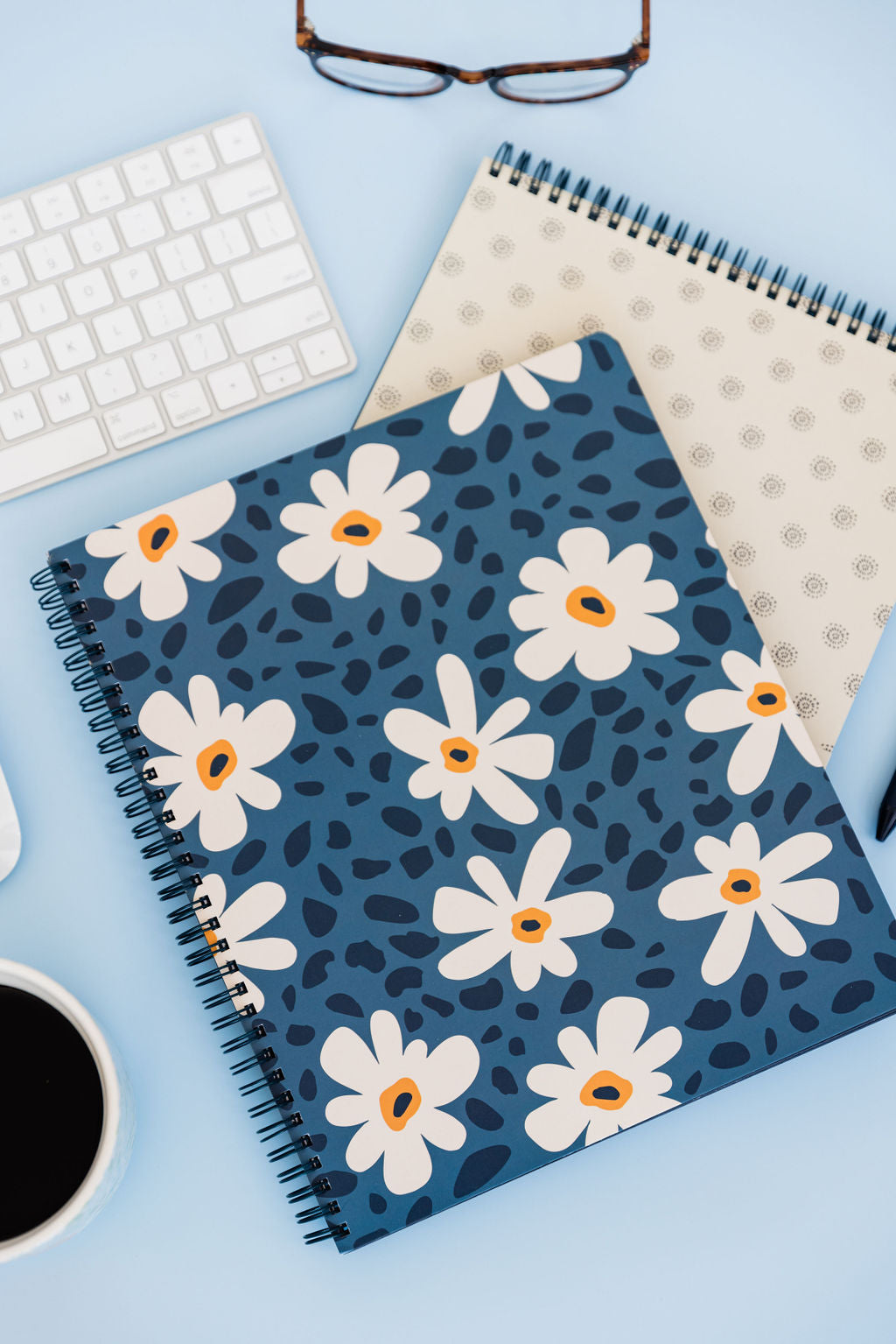 Large Notebook, Leopard Daisy