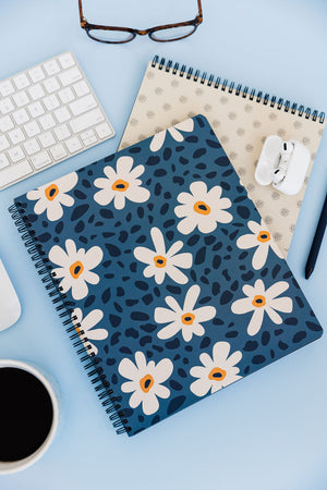 Large Notebook, Leopard Daisy