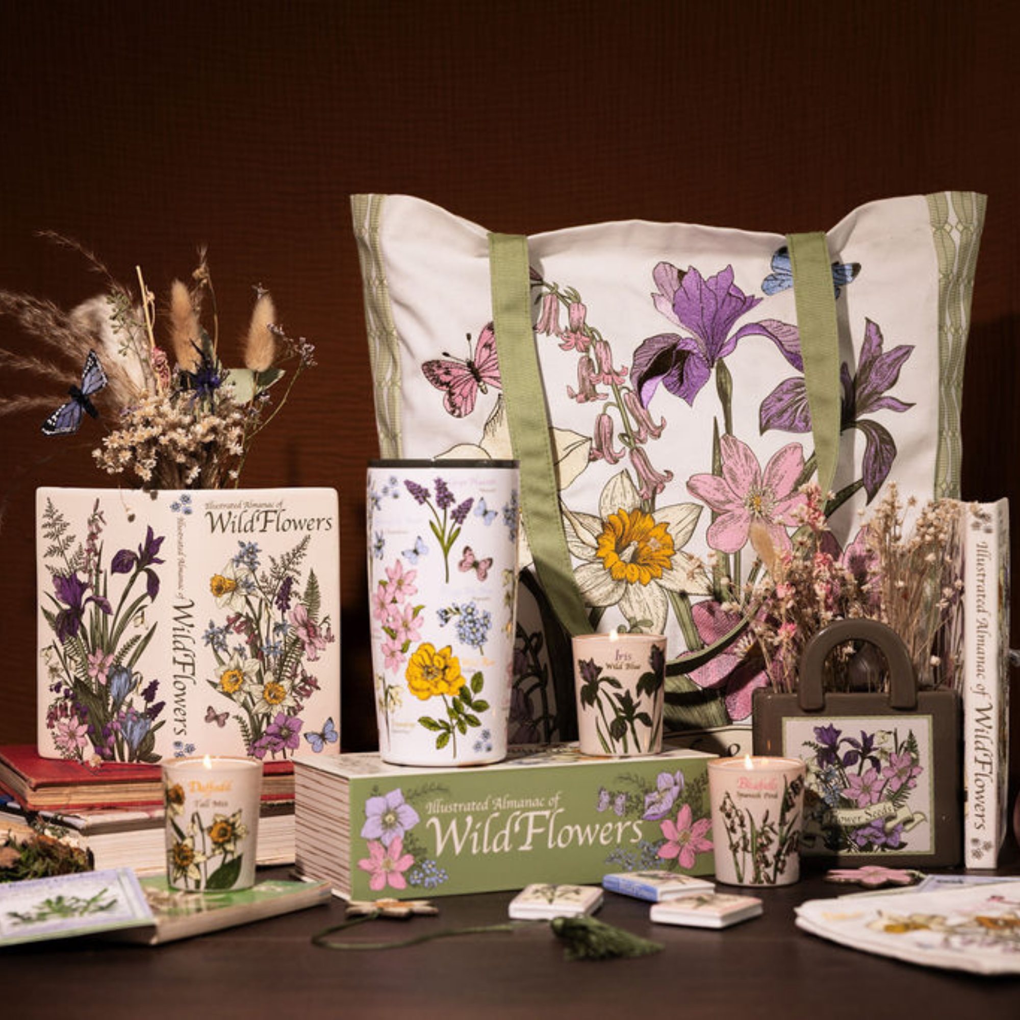 Stainless Steel Thermal Mug, Wildflowers