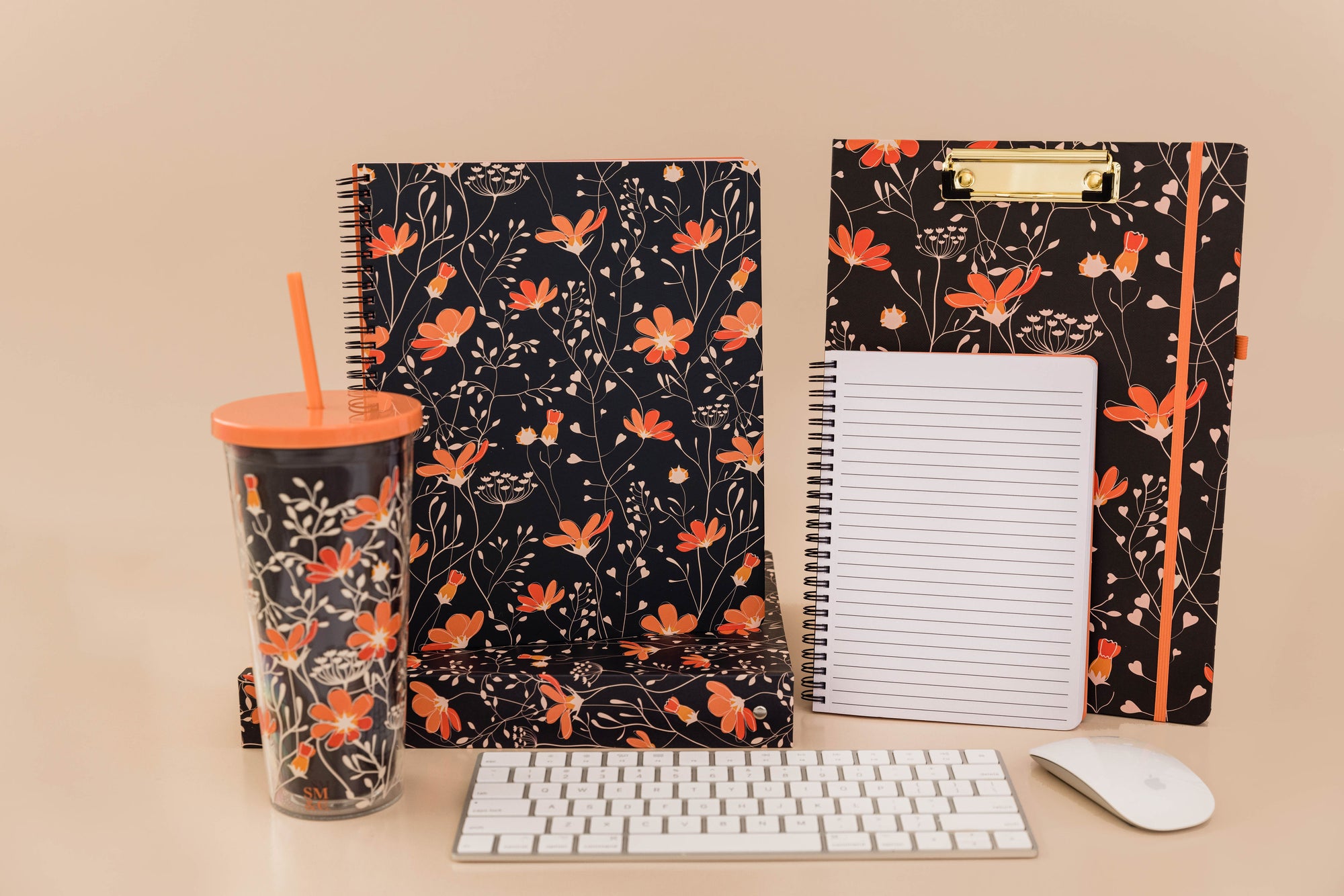 Clipboard Folio, Floral Vines