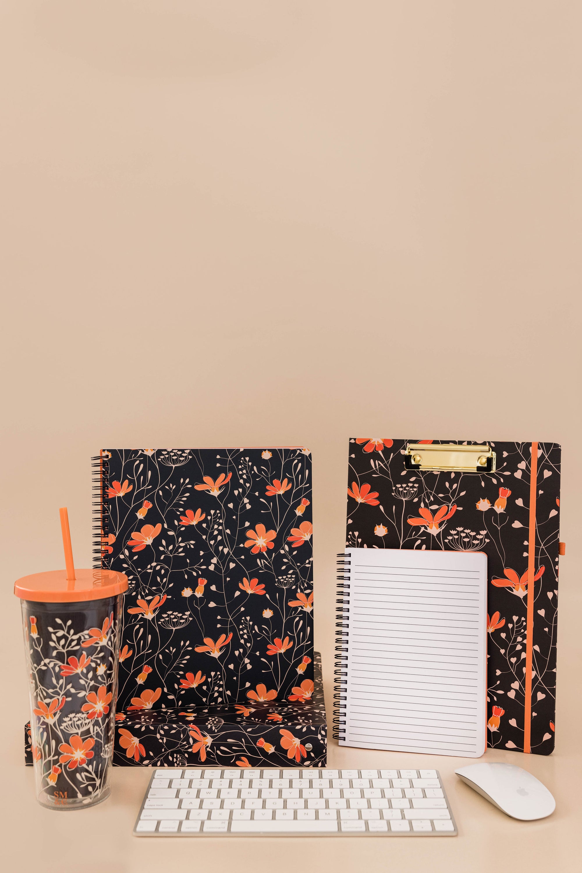 Clipboard Folio, Floral Vines