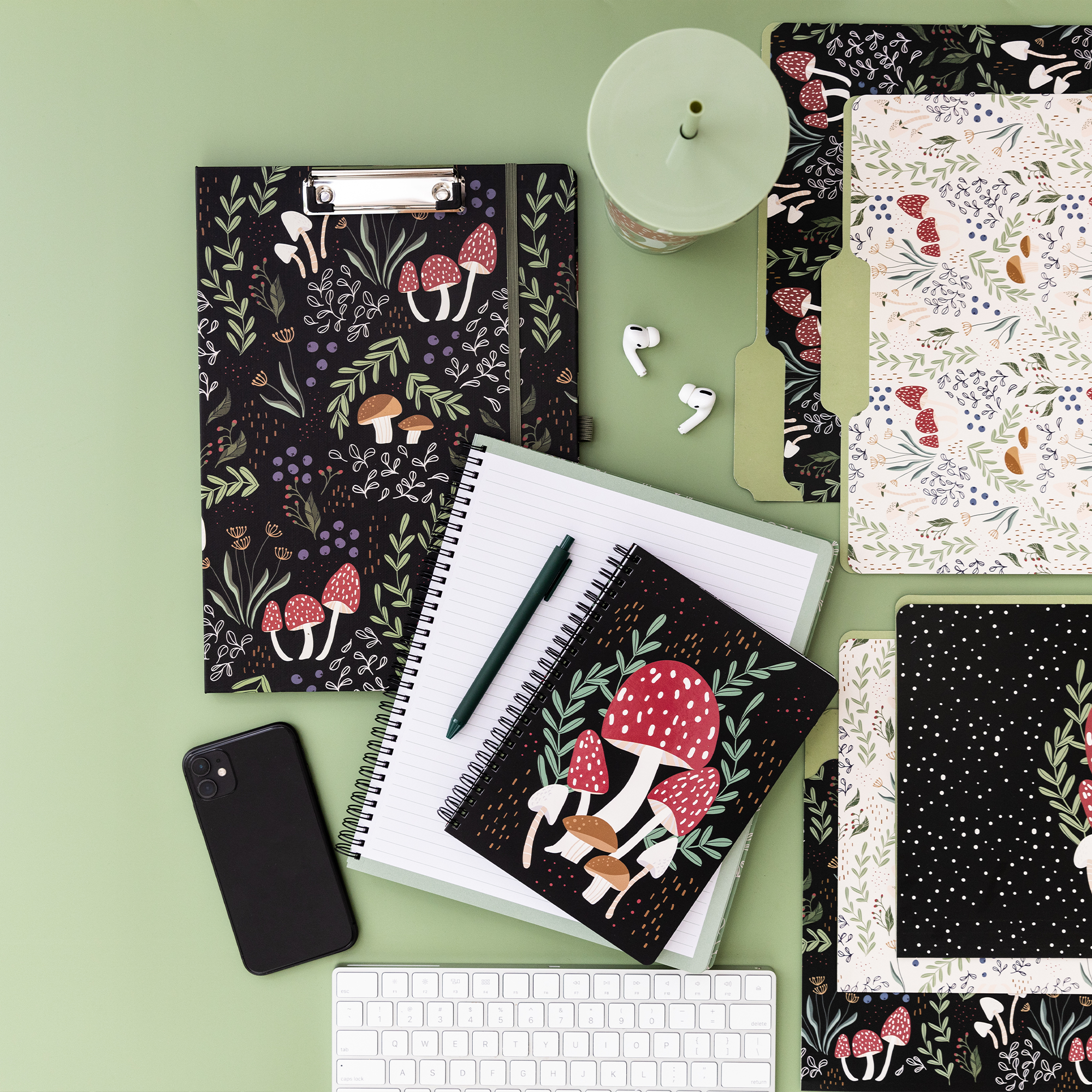 Clipboard Folio, Mushroom