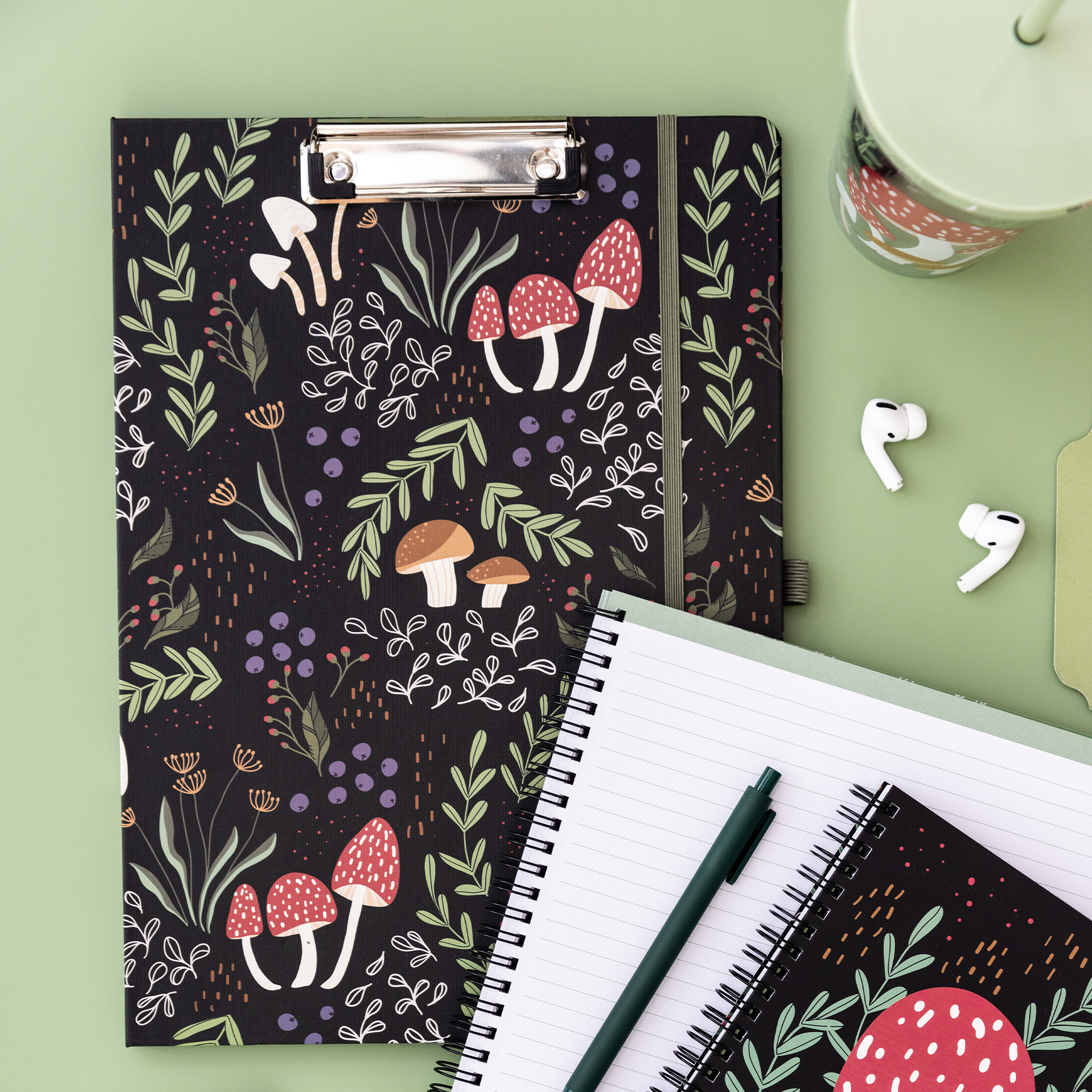 Clipboard Folio, Mushroom