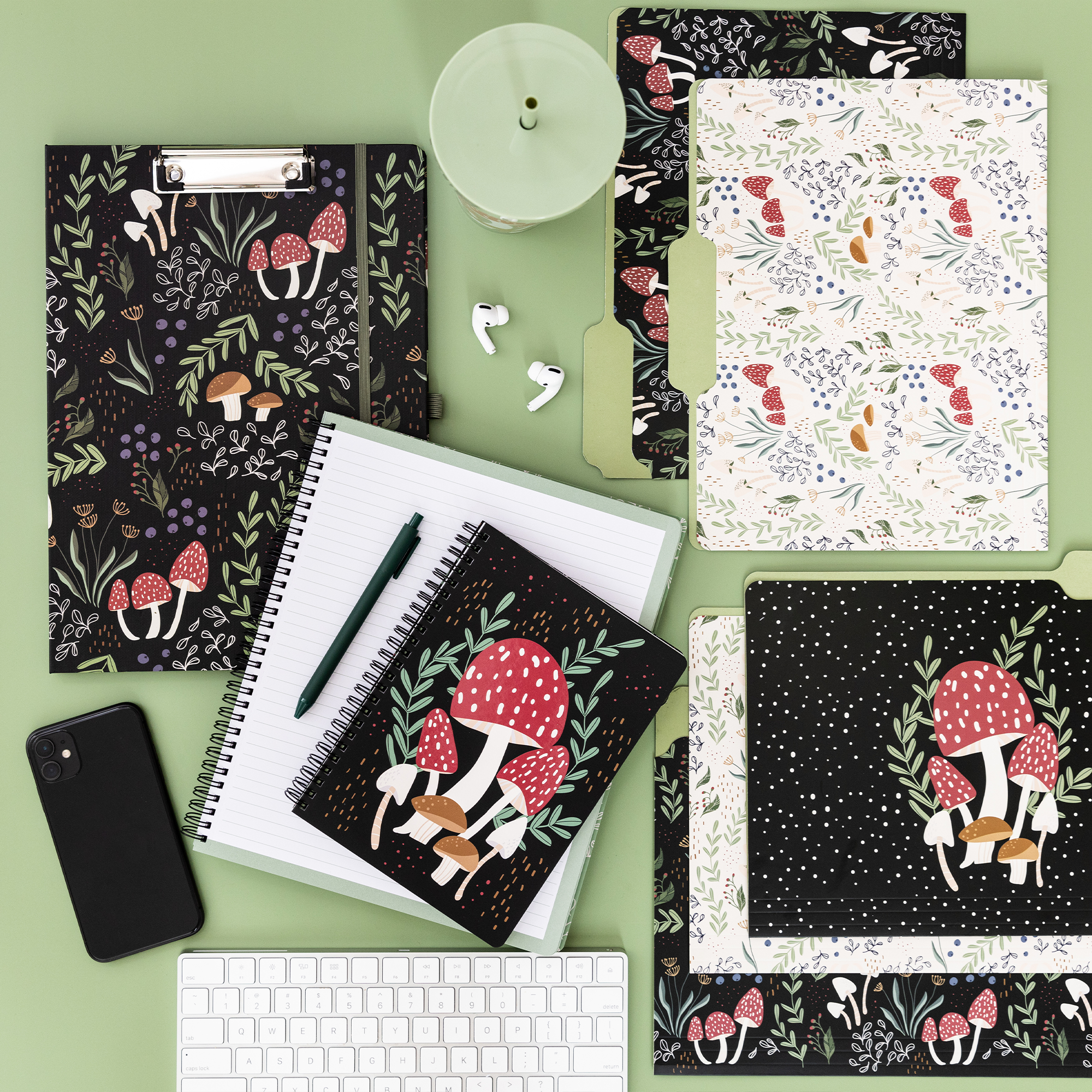 Clipboard Folio, Mushroom