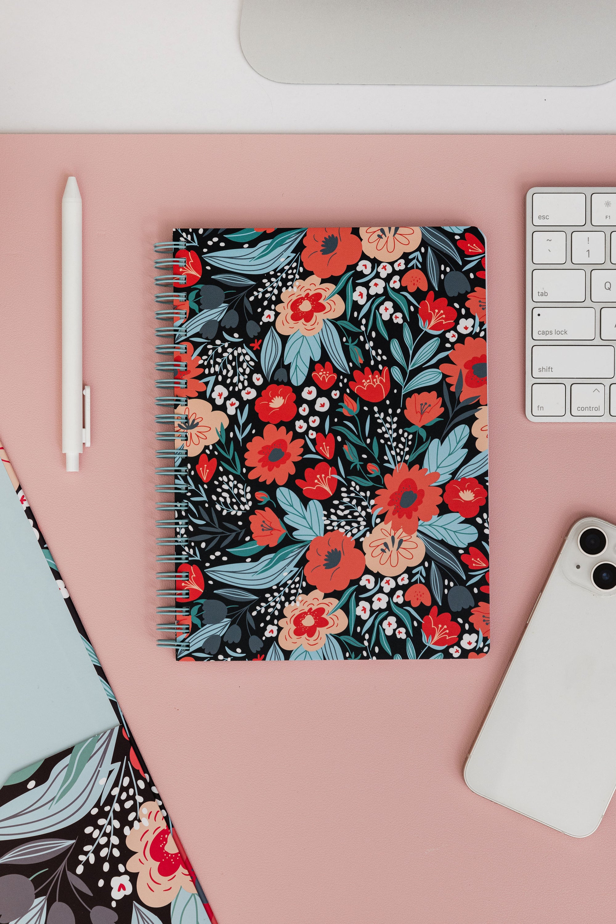 Mini Notebook, Folk Floral