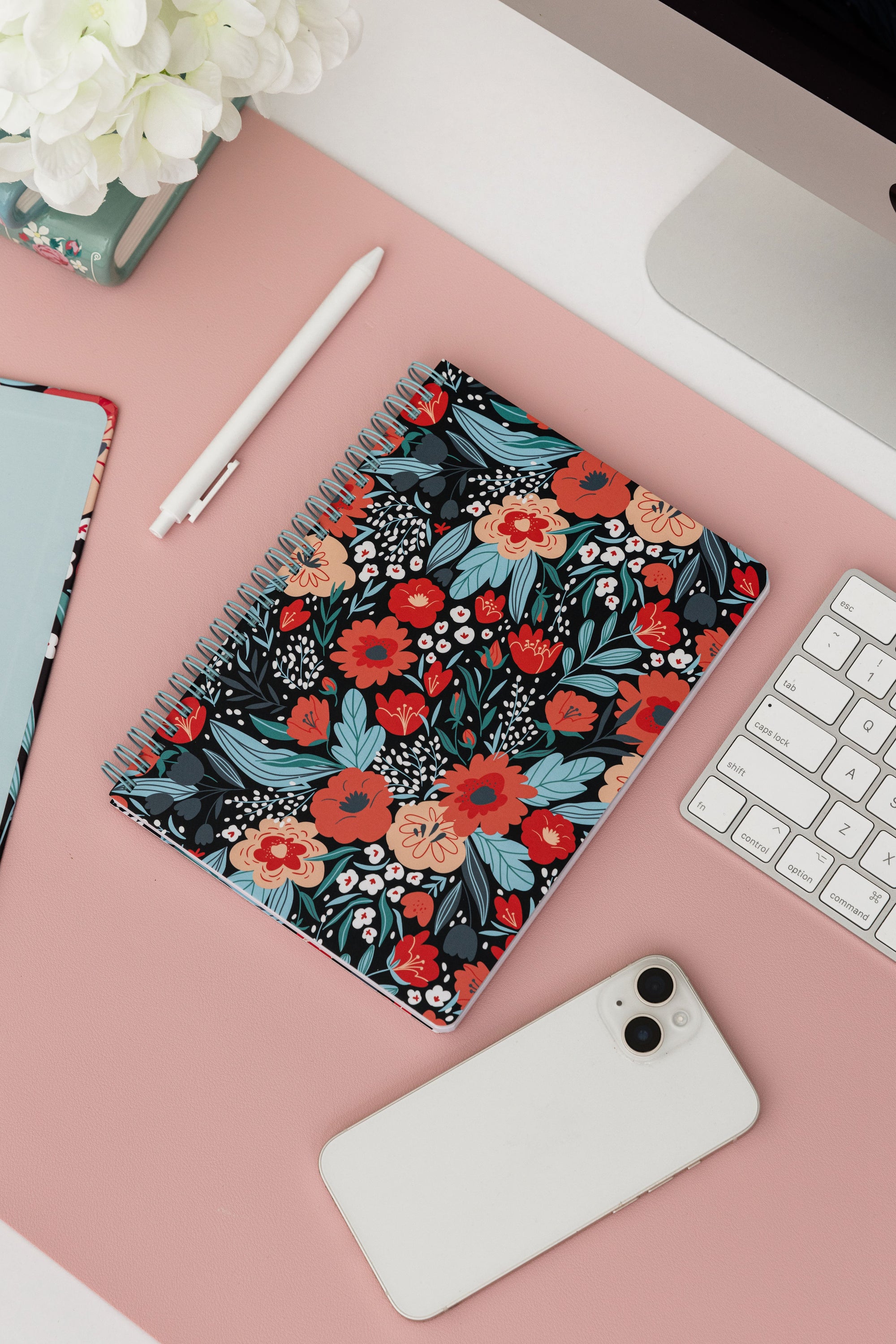 Mini Notebook, Folk Floral