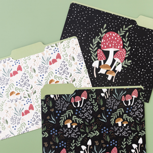 File Folder Set of 9, Mushroom