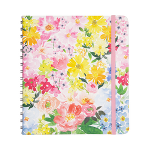 Covered Journal with Stencil, Summer Garden