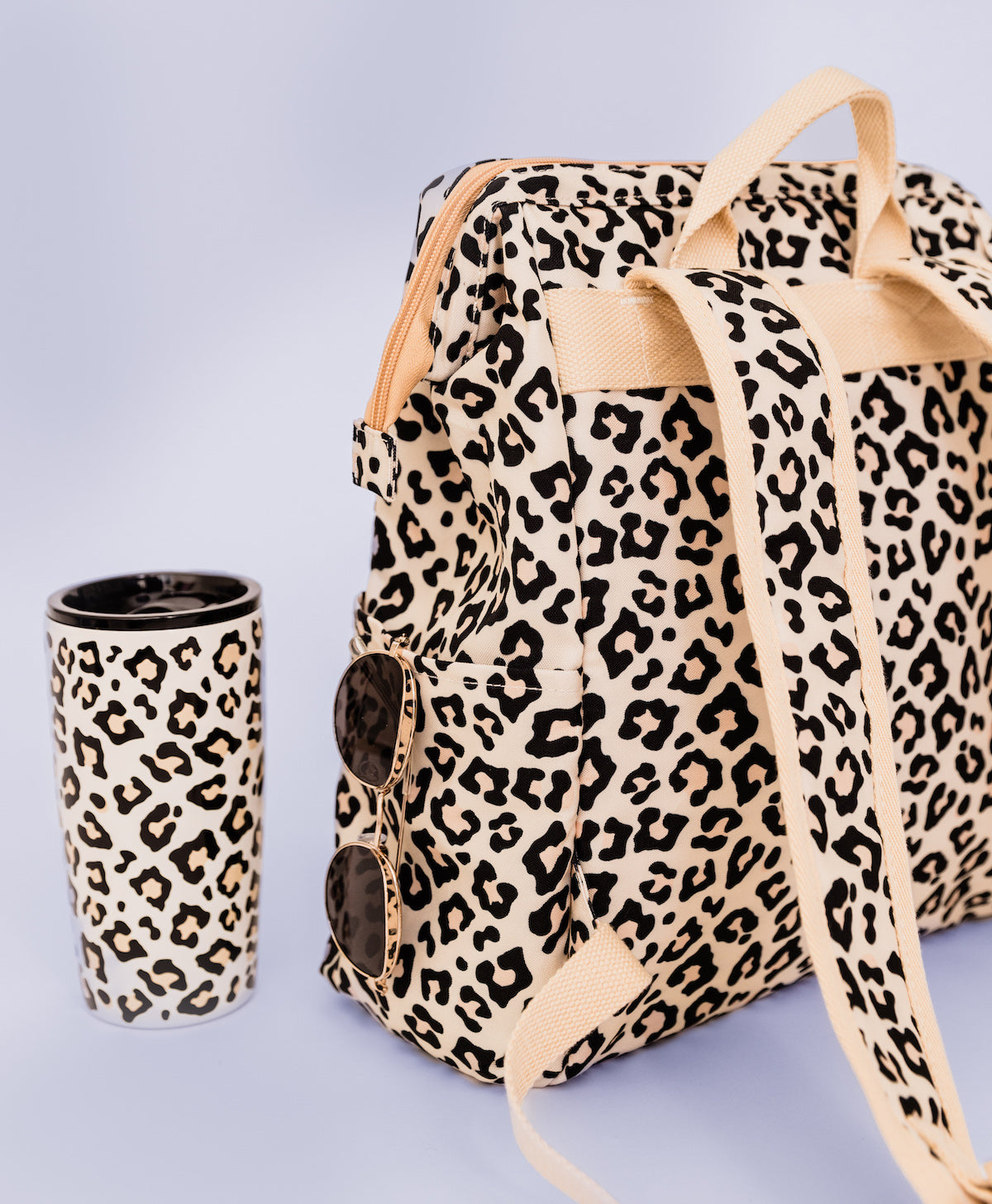 Stainless Steel Tumbler, Leopard