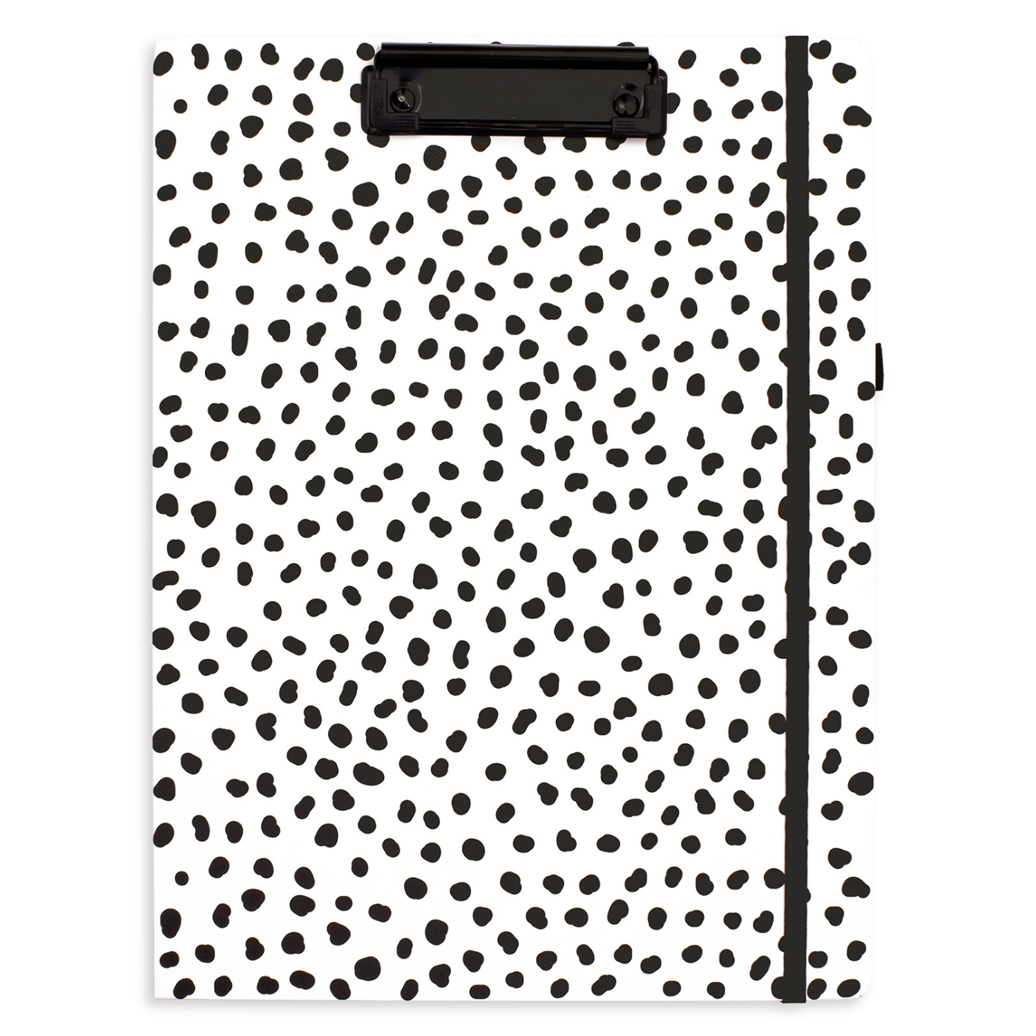 Double Notepad Clipboard Folio, Black Dots