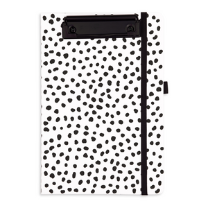 Mini Clipboard Folio, Black Dots