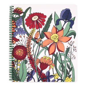 Large Notebook, Garden Floral