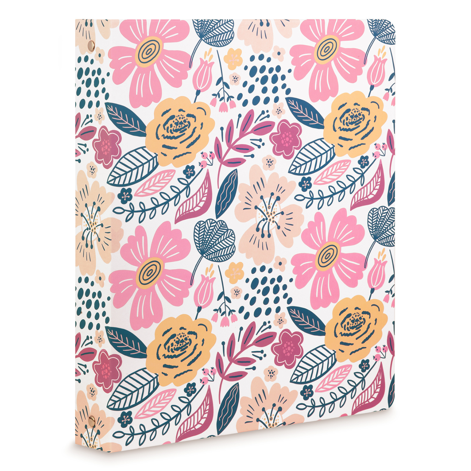 Three Ring Binder, Mosaic Floral