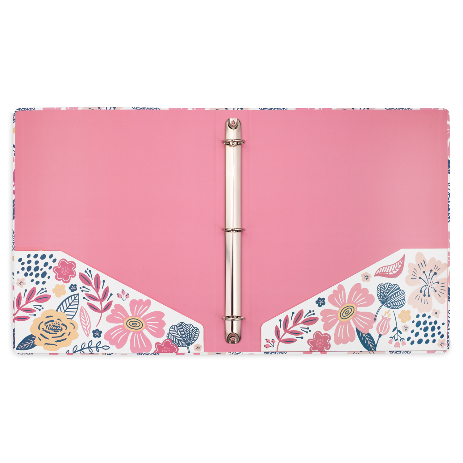 Three Ring Binder, Mosaic Floral