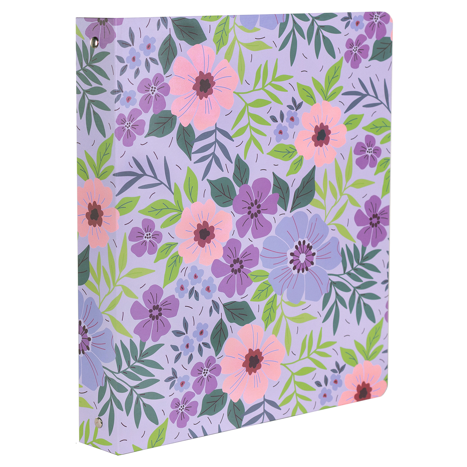 Three Ring Binder, Lilac Floral