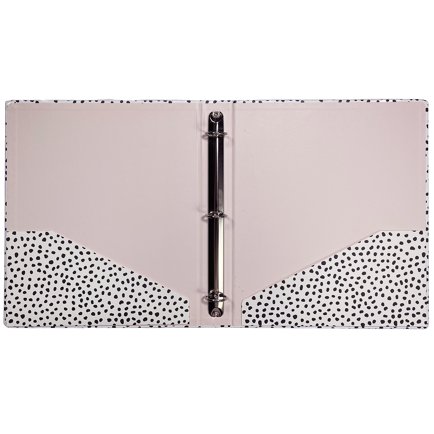 Three Ring Binder, Black Dots