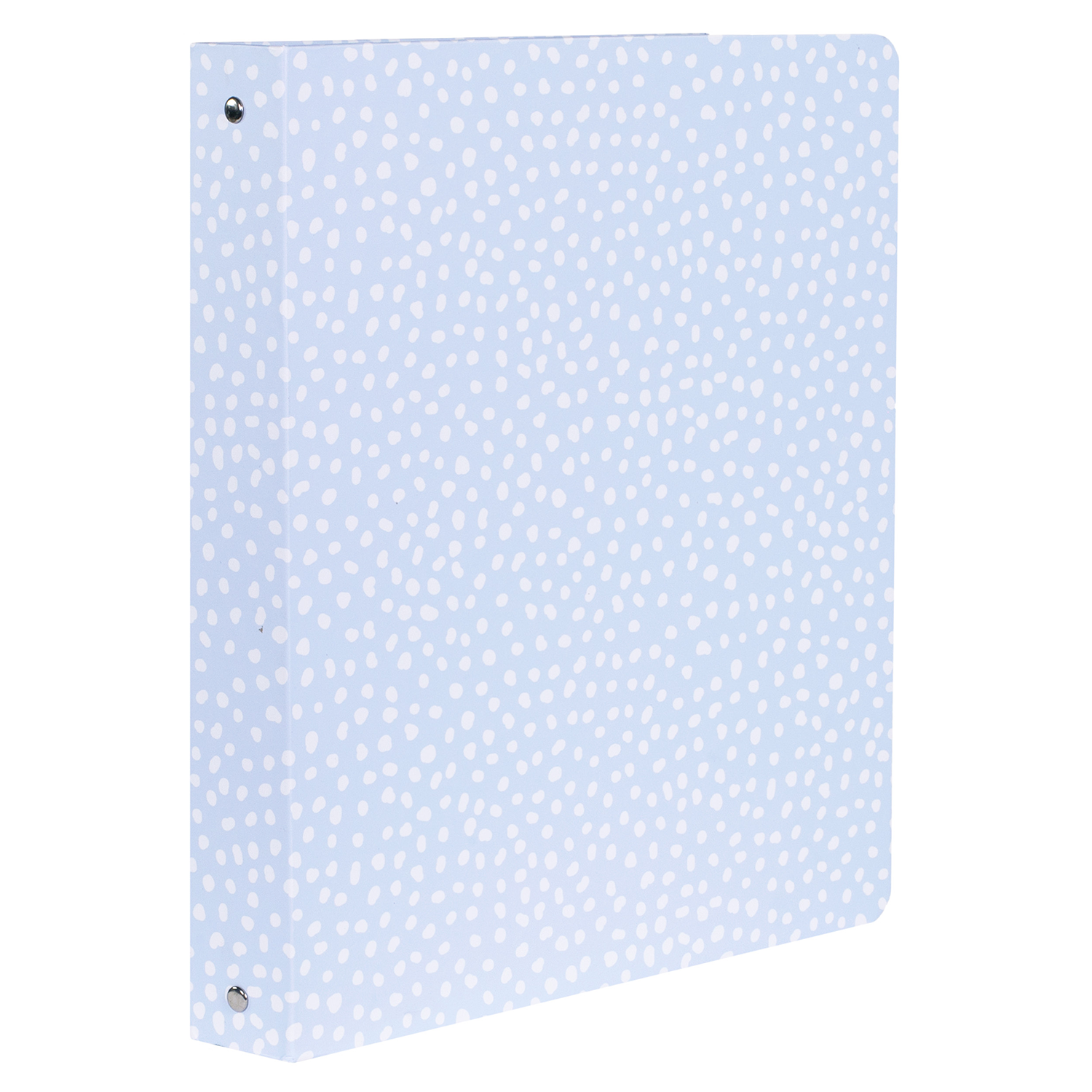 Three Ring Binder, Light Blue Dots