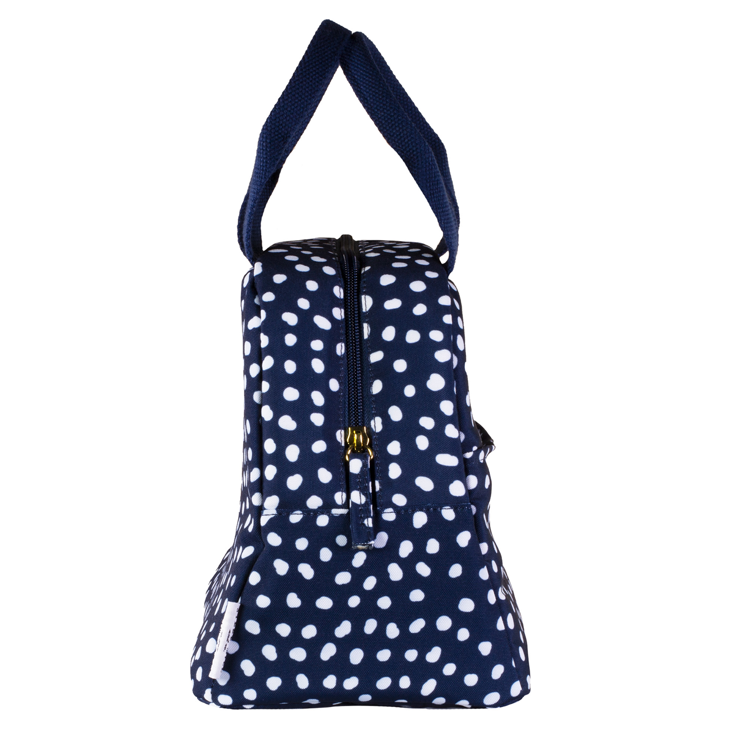 Lunch Tote, Navy Dot