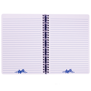 Mini Notebook, Blue Watercolor