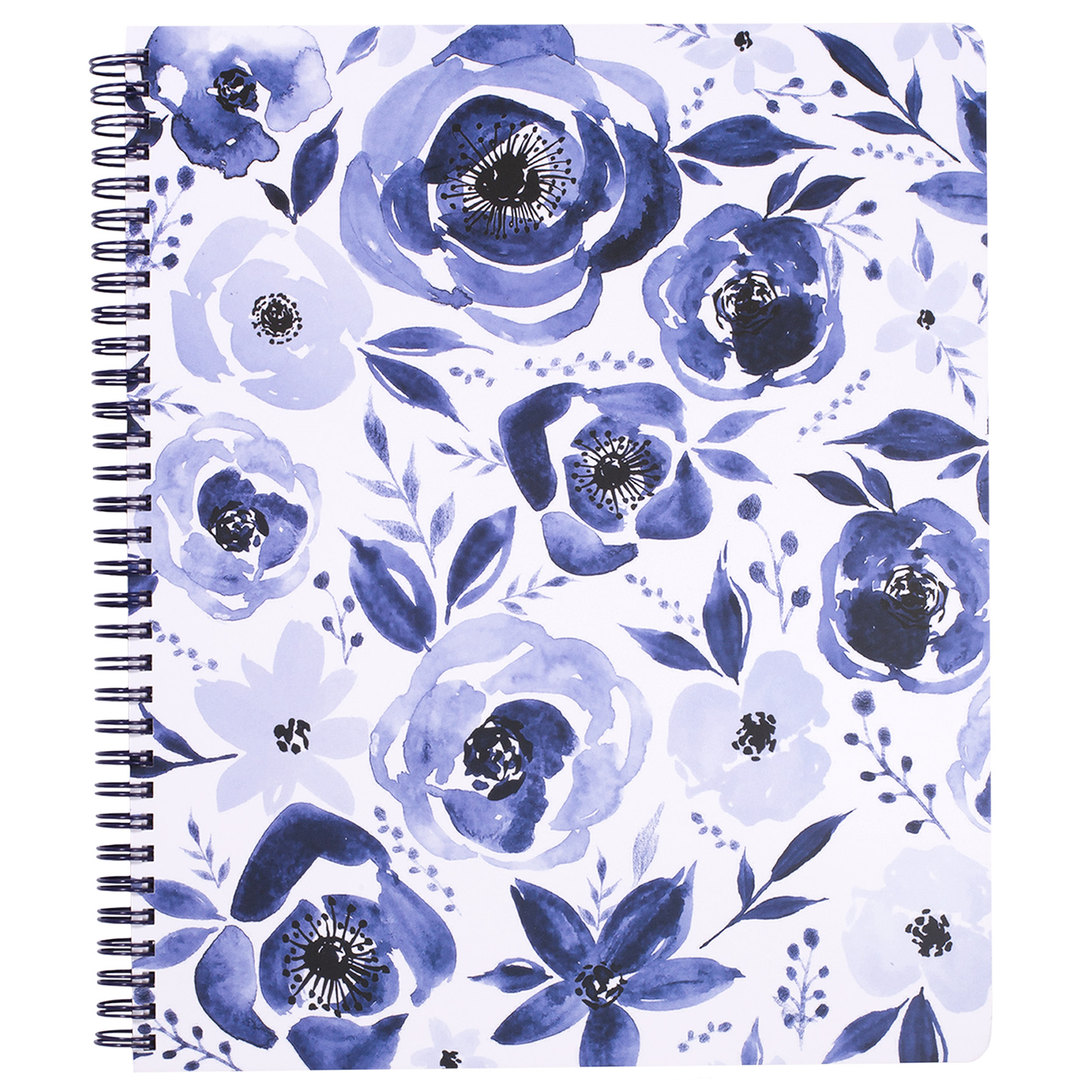  Watercolor Blue Floral Notepad Set, Floral Stationary