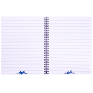 Large Notebook, Blue Watercolor