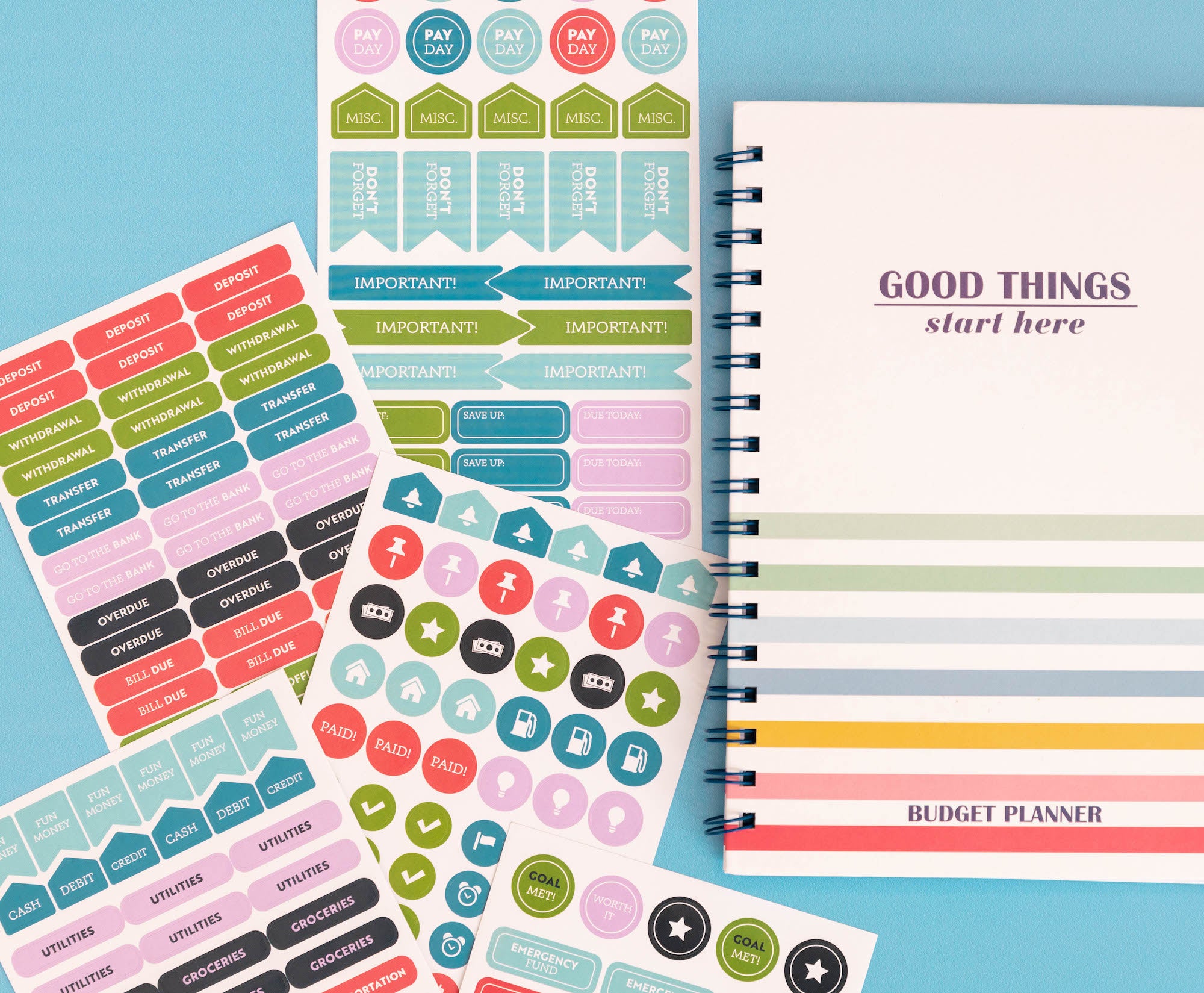 Planner & Budgeting Sticker Set