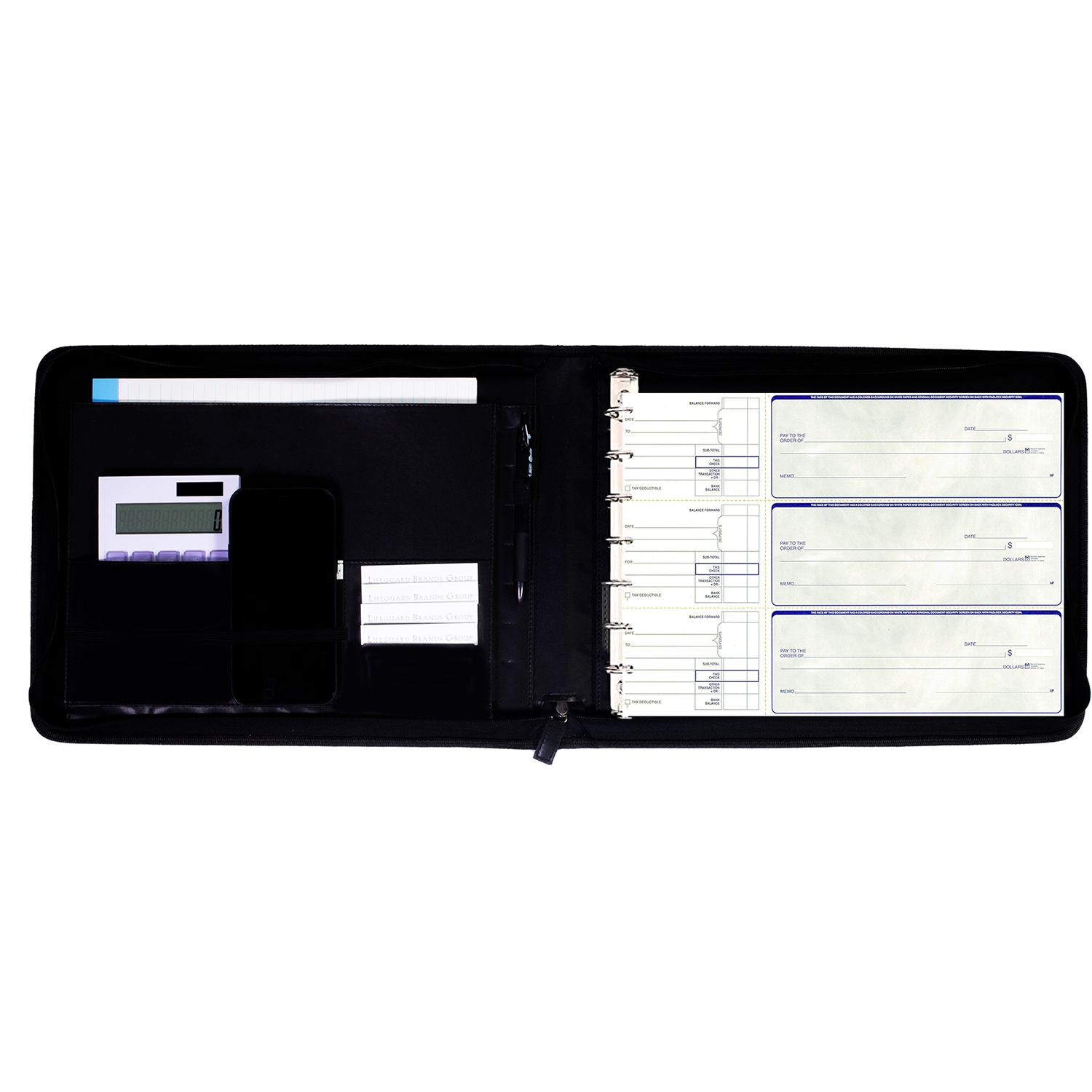 Zippered Check Binder, Keep It In Check