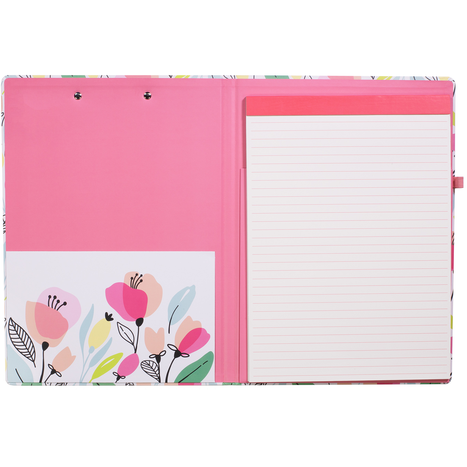 Clipboard Folio, Pink Poppy