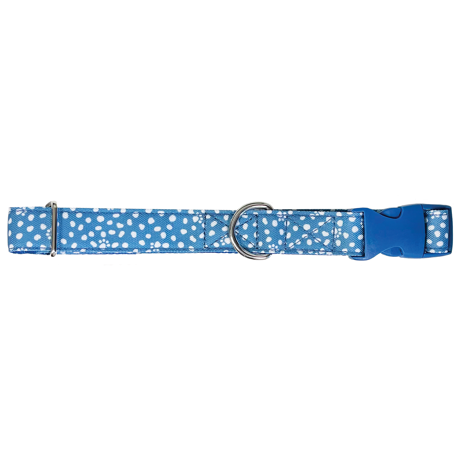 Large Dog Collar, Dog Paws and Dots