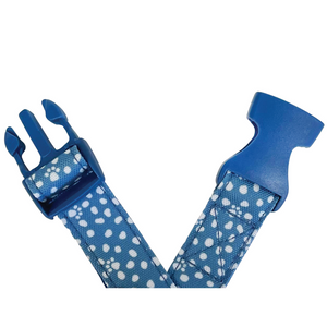 Large Dog Collar, Dog Paws and Dots