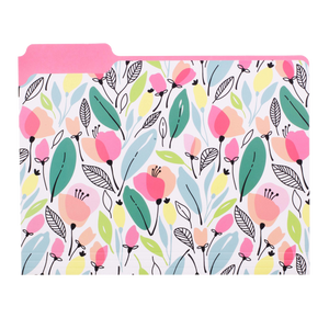 File Folder Set of 9, Pink Poppy