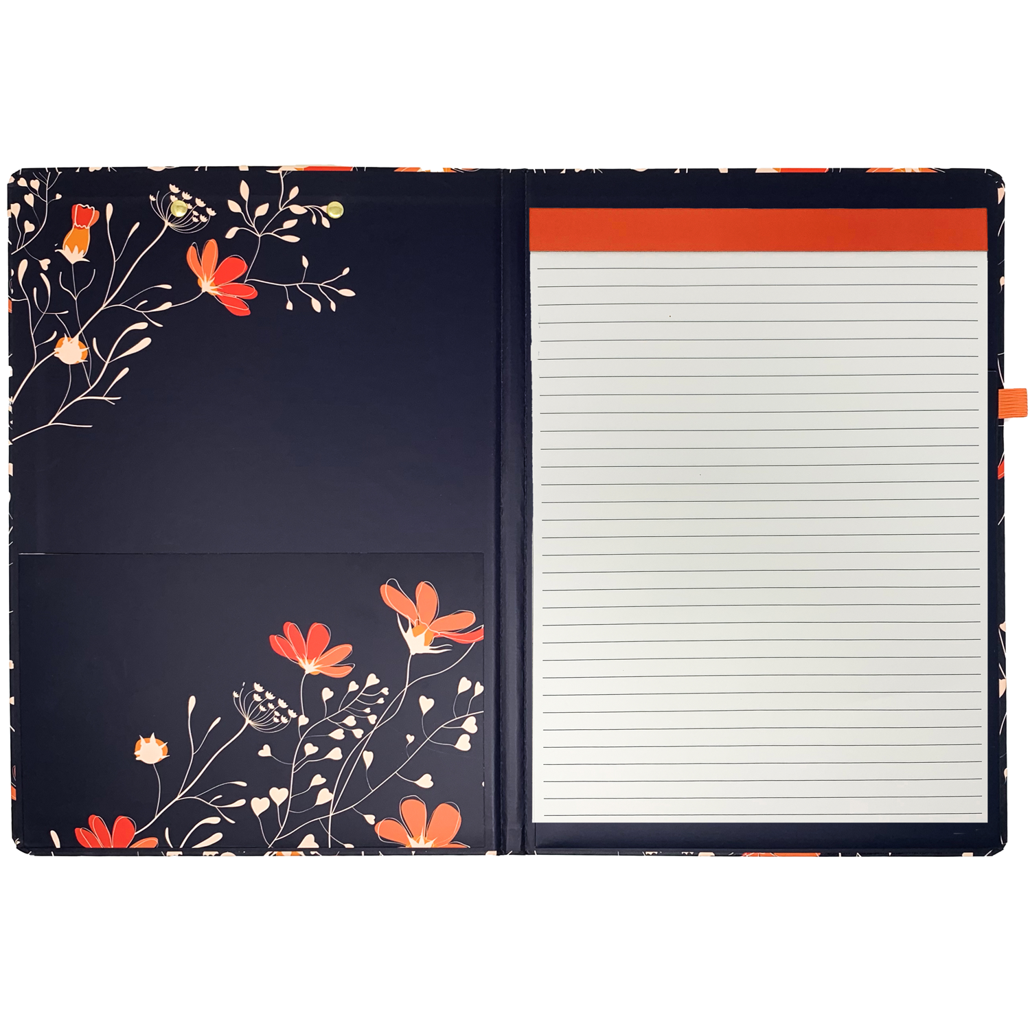 Clipboard Folio, Floral Vines