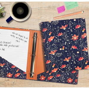 Large Notebook, Floral Vines
